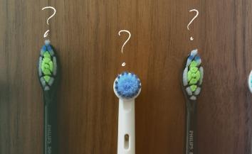 Image of three types of toothbrushes.